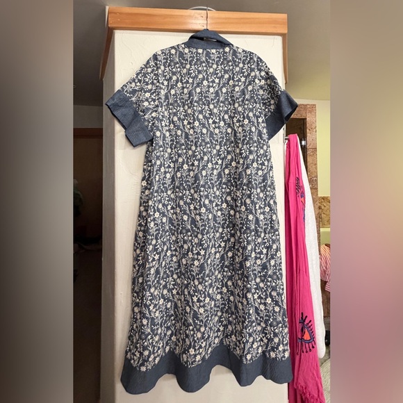 Tuckernuck Prescott Embroidered Chambray Dress size XL - Picture 6 of 6